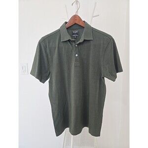 Todd Synder Men's Sz Medium Green Cotton Blend Short Sleeve Polo Shirt